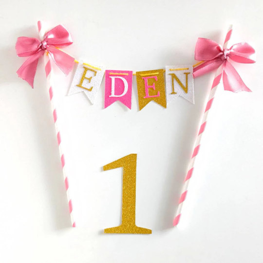 Cake Bunting Topper